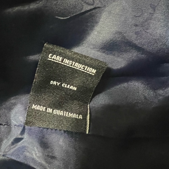 Kensie Navy Tweed Long Wool Blend Pea Coat Sz M - Picture 7 of 8